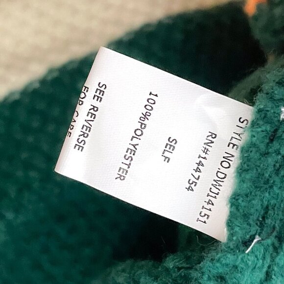 Davi & Dani Colorblock Striped Cardigan Sweater Top Dolman Sleeve Slouchy - Picture 7 of 7